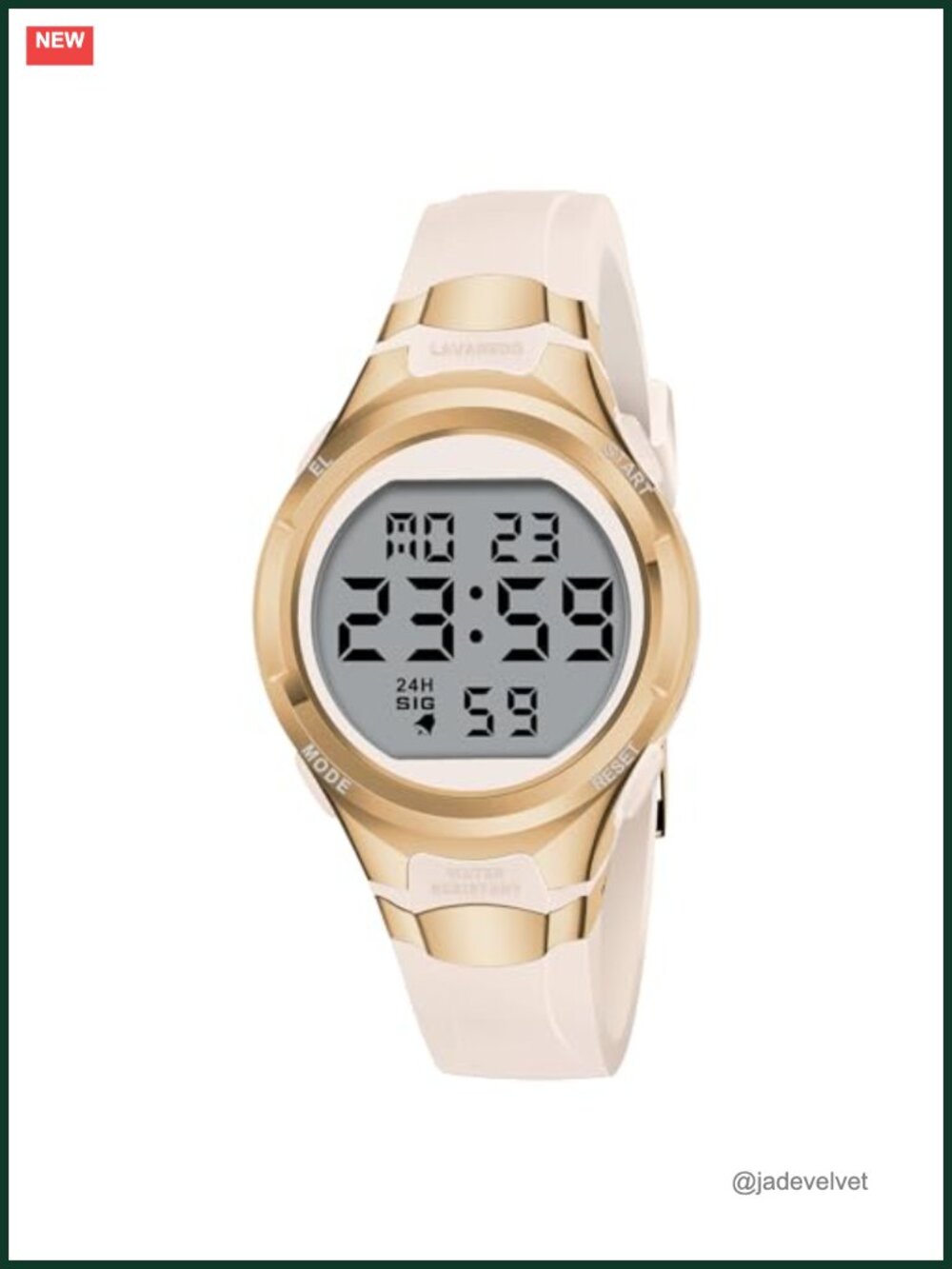 Digital Sport Watch Stopwatch Alarm LED Backlight Water Resistant Silicone Strap